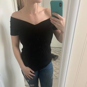 Off-the-Shoulder Short Sleeve Top